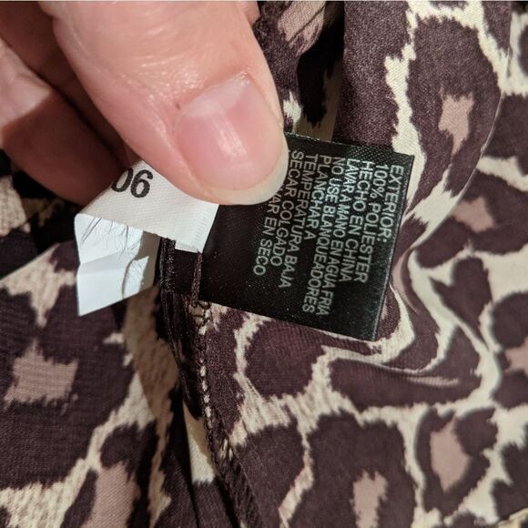 Gianni Bini Leopard Print Blouse Size XS - Picture 9 of 14